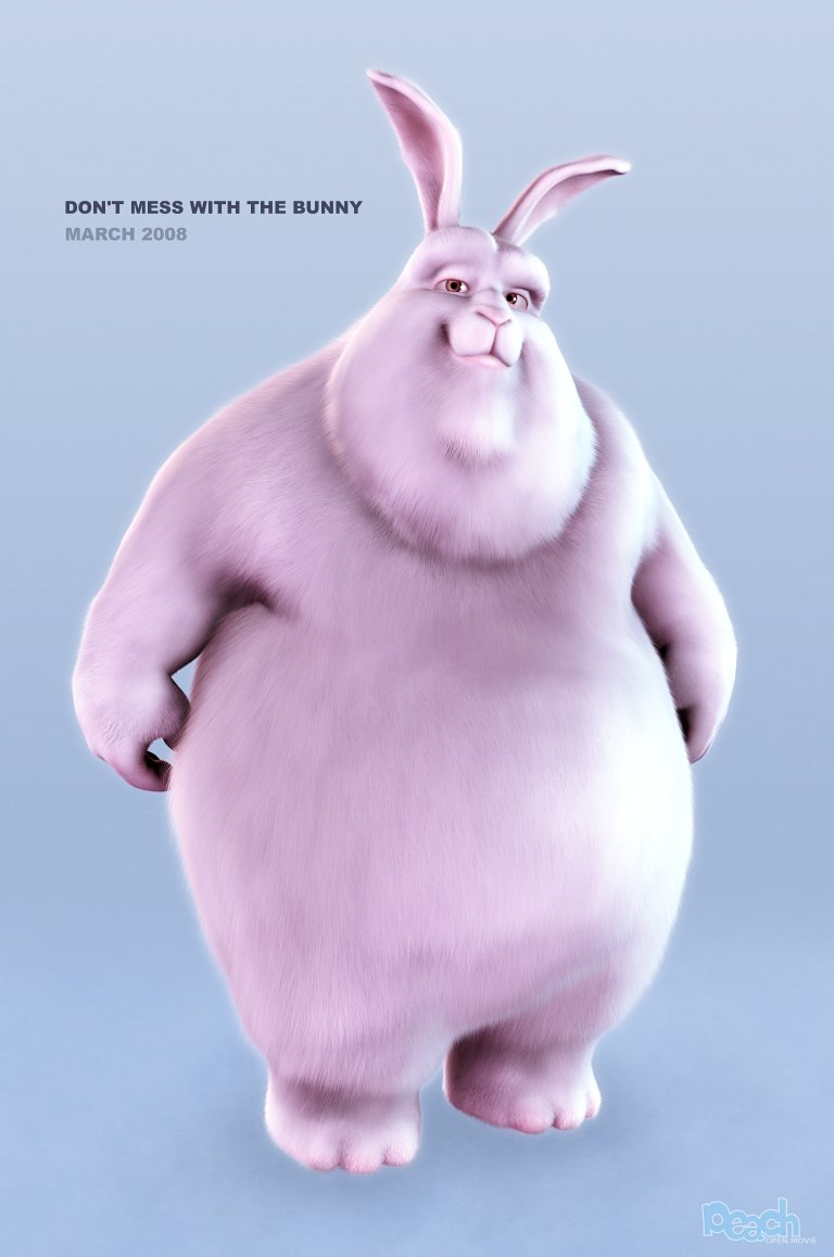 Big Buck Bunny » Blog Archive » fluffy puffy peach posters